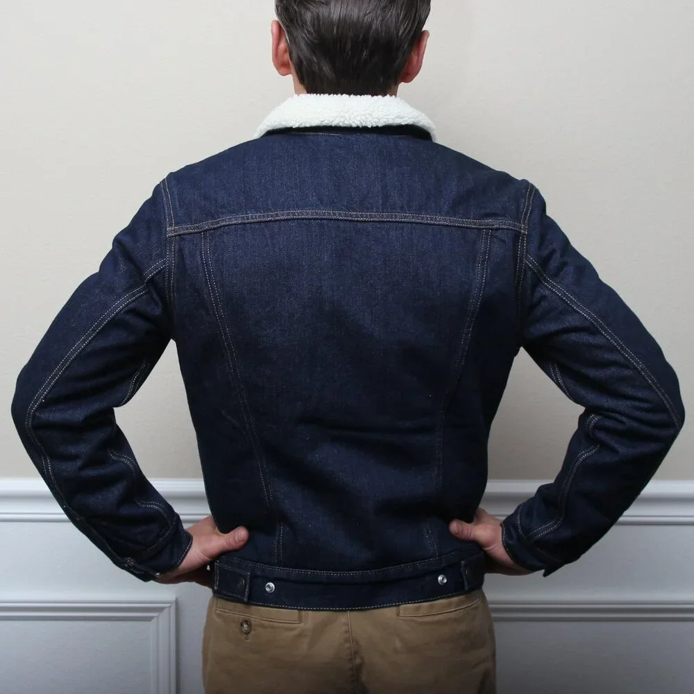 🧥 Levi’s Men’s Sherpa Trucker Jacket 👖 PC9-16365-0075 | Denim Lined Size Small - Picture 15 of 15